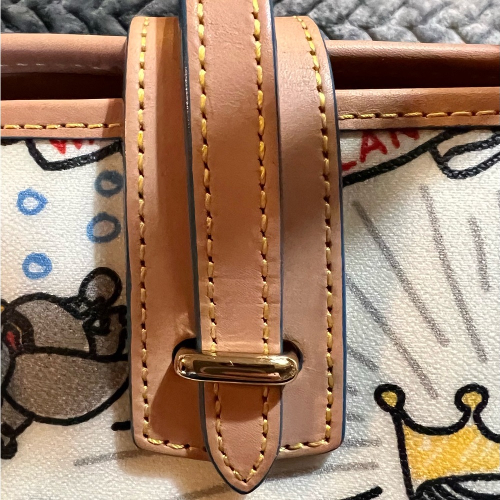 Disney Parks Retired Dooney & Burke Tote Bag with Colorful Cartoon Design, Ret. - Picture 9 of 16